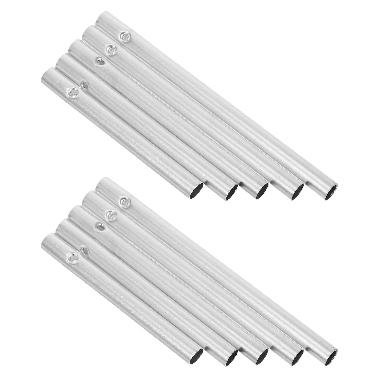

10Pcs Aluminum Wind Chime Tubes 8mm DIY Kit Lightweight Metal Tubes for Craft Wind Chimes Outdoor Educational Projects