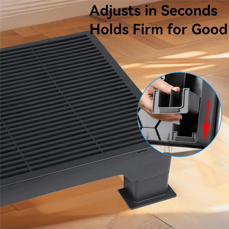 

ABKO-Cat Ramp For Litter Box,Adjustable (3.5Inch & 6Inch) Elevated Litter Step, Easy To Clean,Double Layer Litter Trapper
