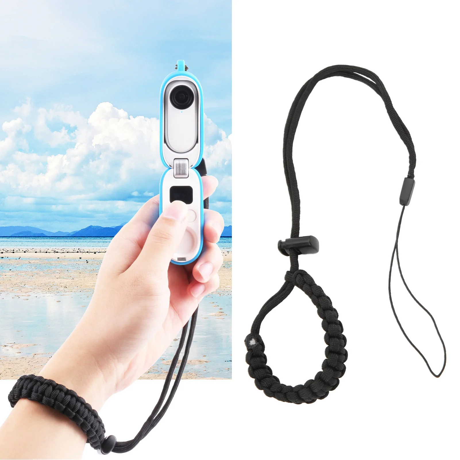 Diving Wrist Strap Diving Wrist Lanyard Hand Woven Diving Wrist Strap Dive Wrist Lanyard for Mobile Phone Action Camera Series