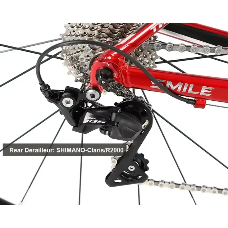 تويتر SMILE-105/R7120-24Speed دراجة طريق من الألومنيوم خفيفة الوزن مع شوكة كربون فرامل قرصية هيدروليكية 700*25C Bycicle Vegiloeszд #3