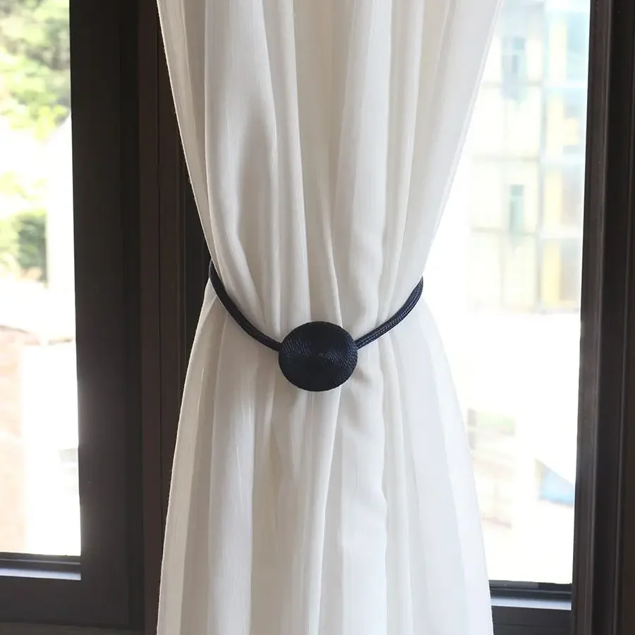 1PC Magnetic Curtain Tieback Home Decorative Curtain Buckle Rope Strap Accessory Magnet Curtains Holder Cilp Buckles