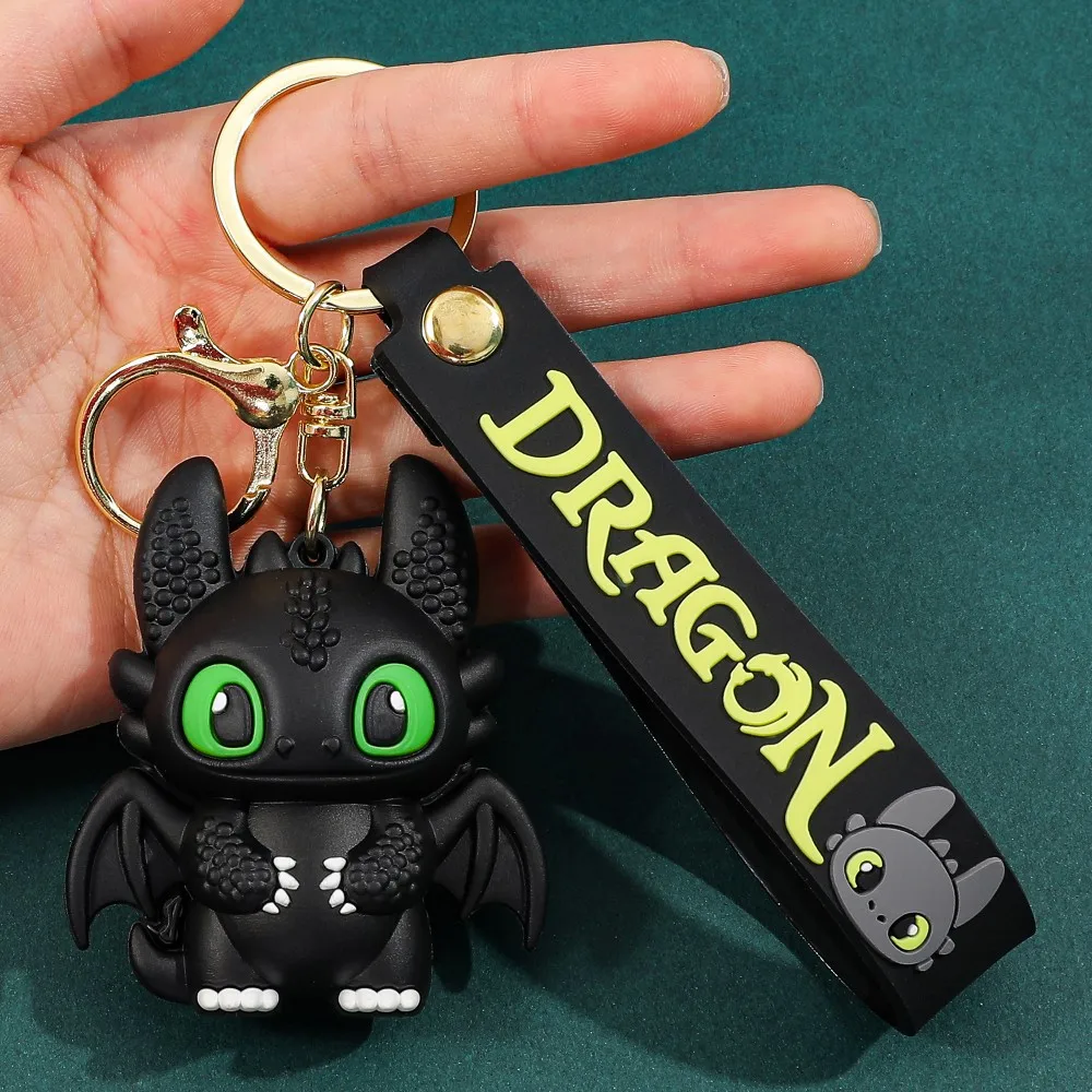 Cartoon Toothless Dragon Taming Keychain Cute Jack Car Bag Keyring Accessories Halloween Gift for Fans Friends