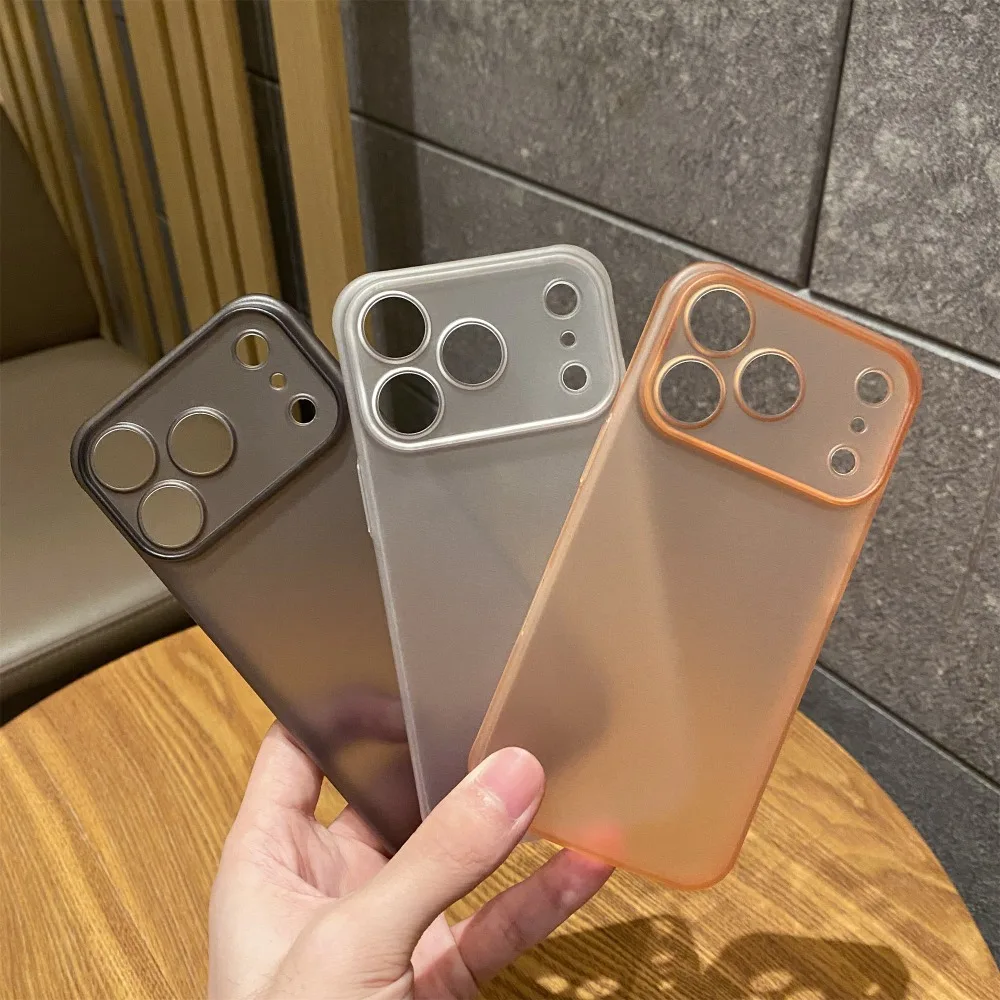 Luxury Matte Hard PC Ultra Slim Case for iPhone 17 16 15 14 Pro Max Plus 12 13 Air Translucent Shockproof Frosted Thin Cover - náhled 6