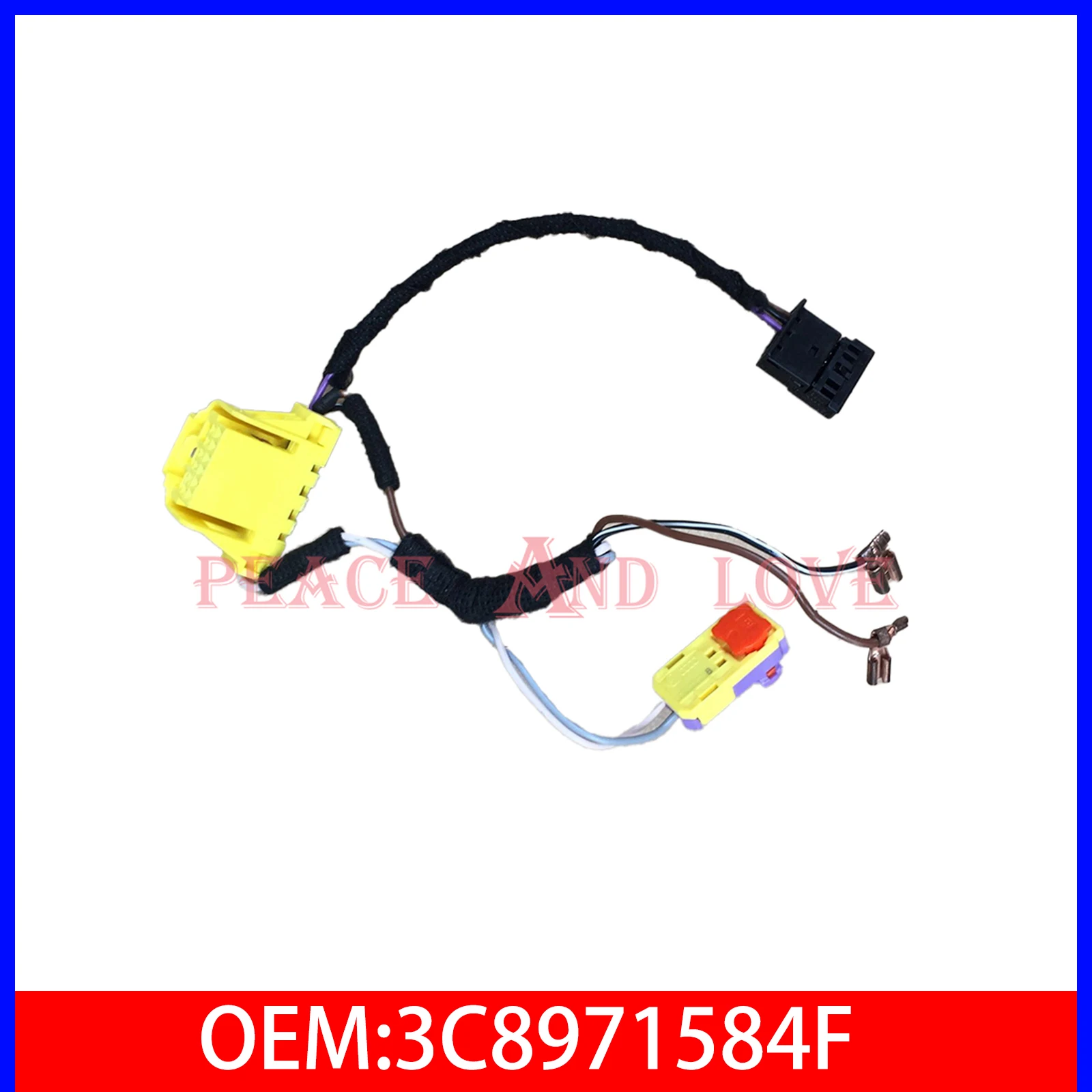 

1PCS 3C8971584F Steering Wheel Harness Cable Harness Fit For VW Golf Cabriolet Golf Plus Passat Beetle Polo Transporter Alhambra