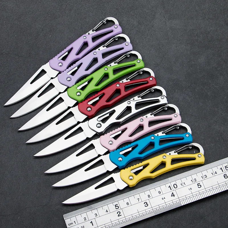 

Stainless Steel Sharp Small Folding Blade Knife Outdoor Camping Survival Portable Pocket EDC Knifes Hand Tools For Hiking