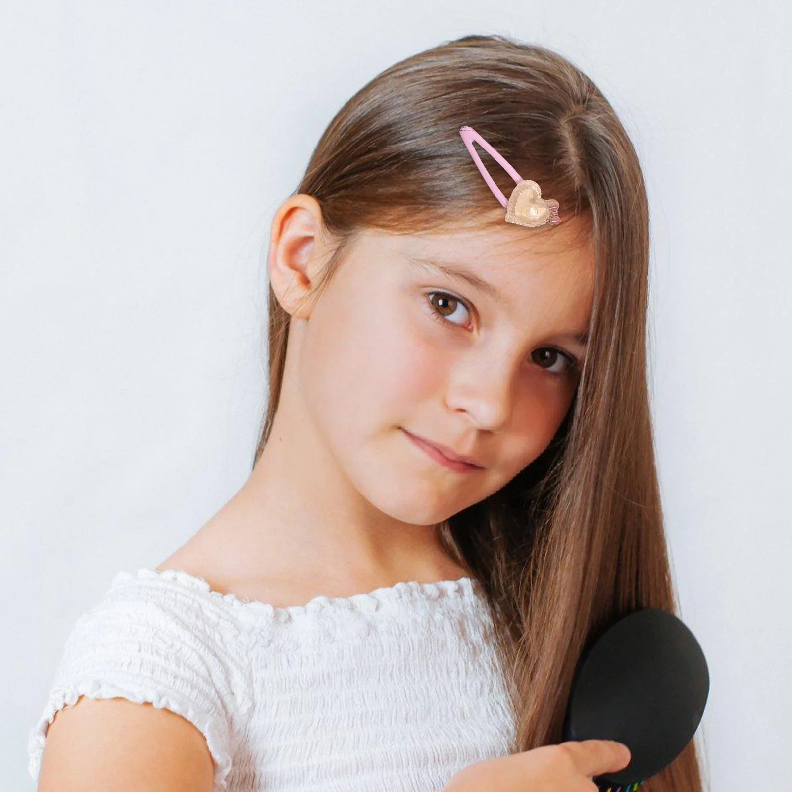 

6Pcs Kids Hair Clips Little Girls Cute Heart Cloud Rabbit Snap Barrettes Hair Accessories Bangs Hairpins Valentines Day