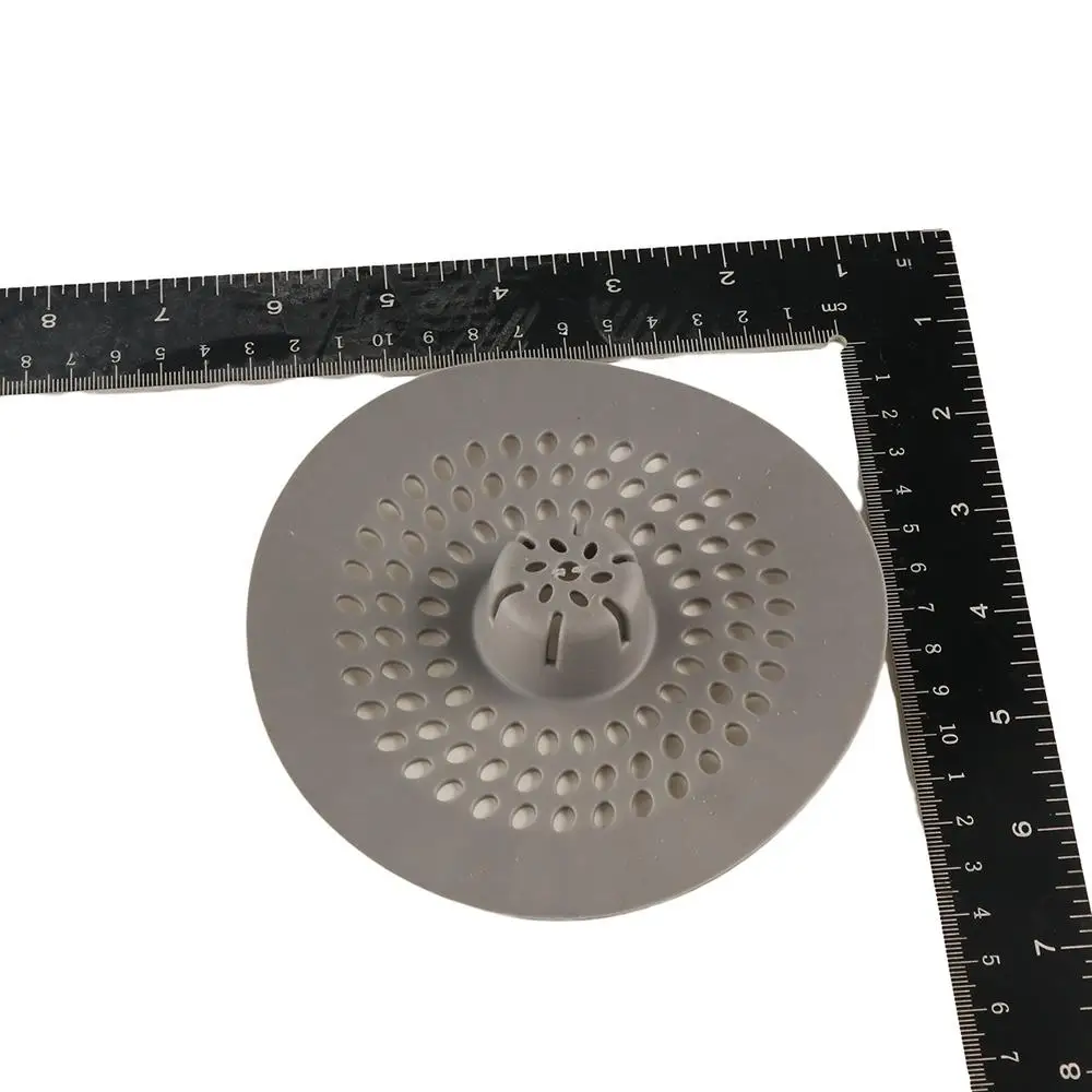 

Durable Anti-blocking Hair Kitchen Sink Filter Lightweight Round Hair Filter Stain Resistant Silicone Sink Strainer Bathroom
