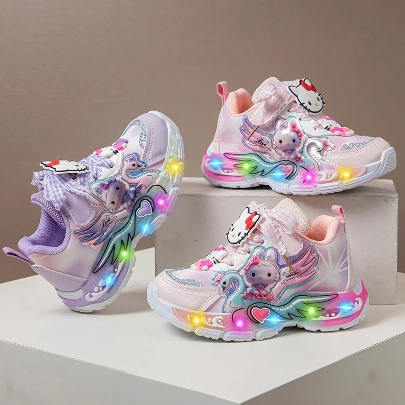 

Кроссовки Sanrio для девочек 2026: Новые модные ботинки My Melody, повседневная спортивная обувь в стиле кавайи, милые детские хлопковые туфли