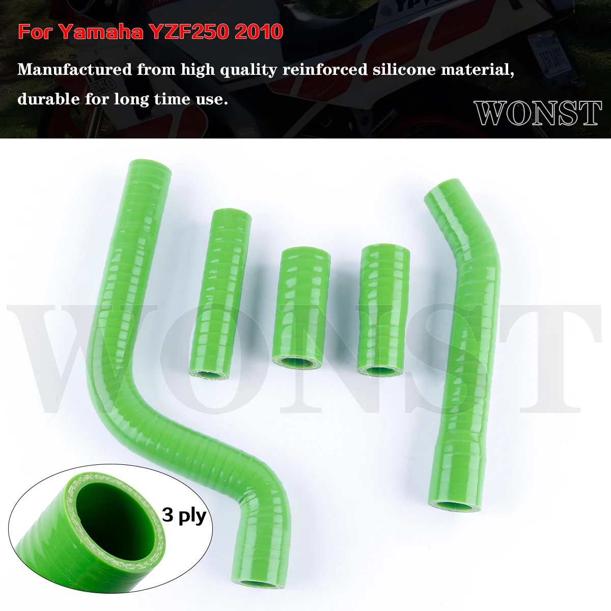 

5pcs For Yamaha YZF250 YZF 250 2010 Motorcycle Silicone Radiator Coolant Hose Pipe Kit