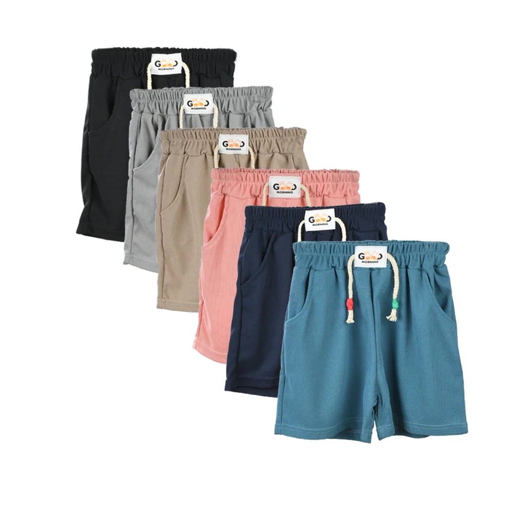 Neue Sommer-Kindershorts, lässig, mit Stretchbund, weich und kühl, einfarbig, lässige Kinder-Sportbekleidung