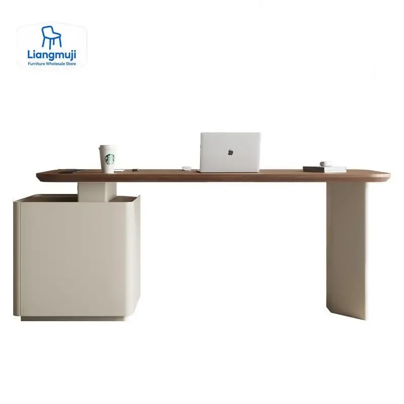 

Aesthetic Modern Wood Office Desks Storage Drawers Designer Writing Home Computer Desks Korean Tavolino Postmodern Furniture