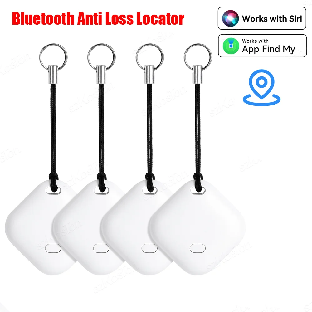 جهاز تتبع ذكي بنظام تحديد المواقع مزود بتقنية البلوتوث مع حبل يعمل مع Apple Find My APP ITag جهاز تحديد موقع تذكير لمفتاح السيارة ومكتشف الأمتعة