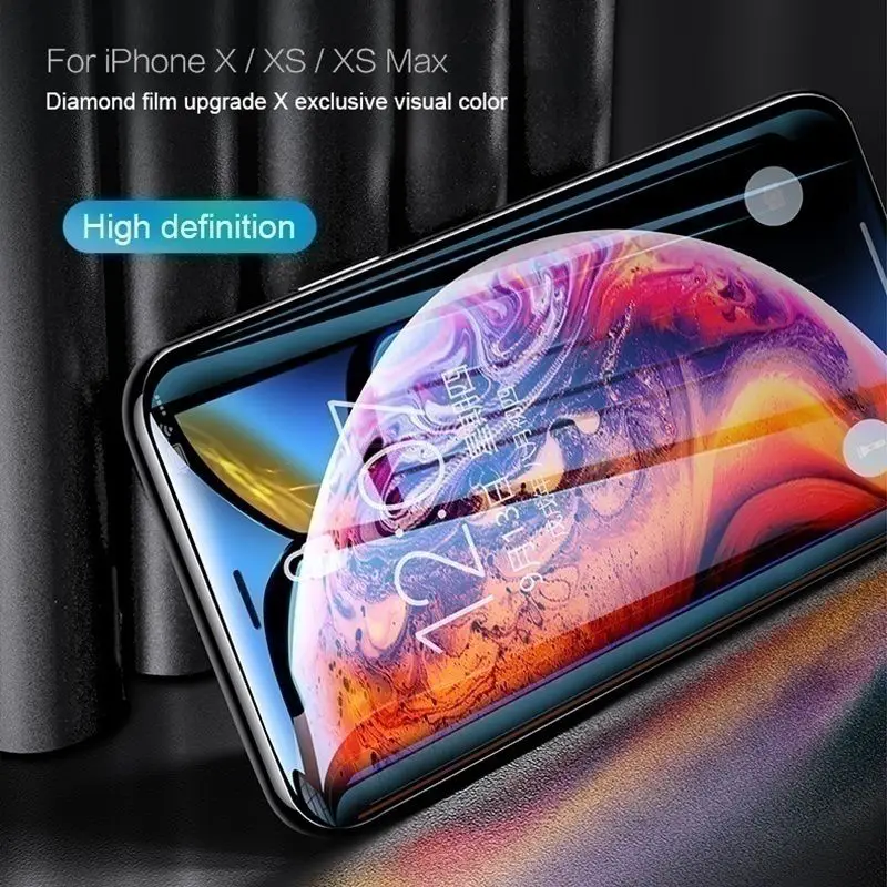 2 قطعة مكافحة بلو راي الزجاج المقسى آيفون 16E 16 15 14 13 12 mini 11 Pro X XR XS Max 6S 7 8 Plus غطاء كامل واقي للشاشة