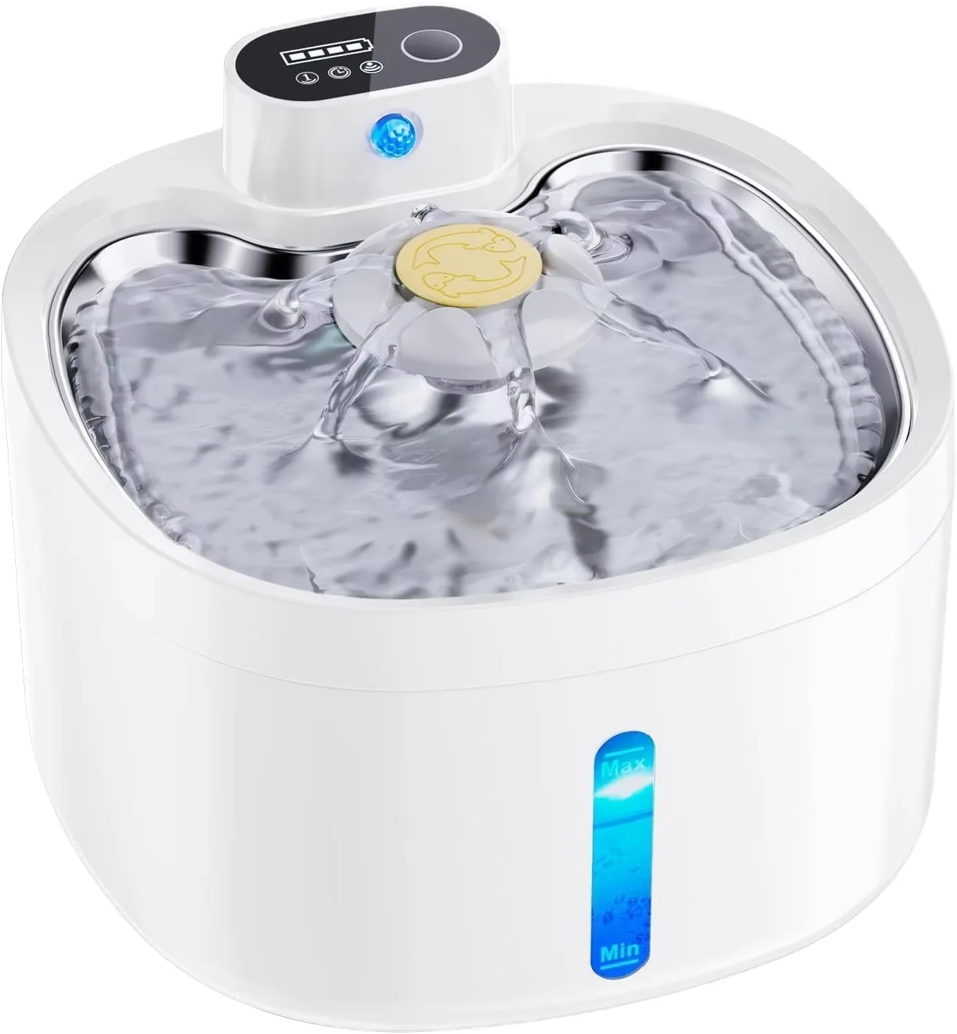 

Manufacturer Wholesale 2.6L Fountain Ultra-Quiet Oz Stainless Steel Automatic Cat Drinking Water Auto Filter Pet Water Dispenser