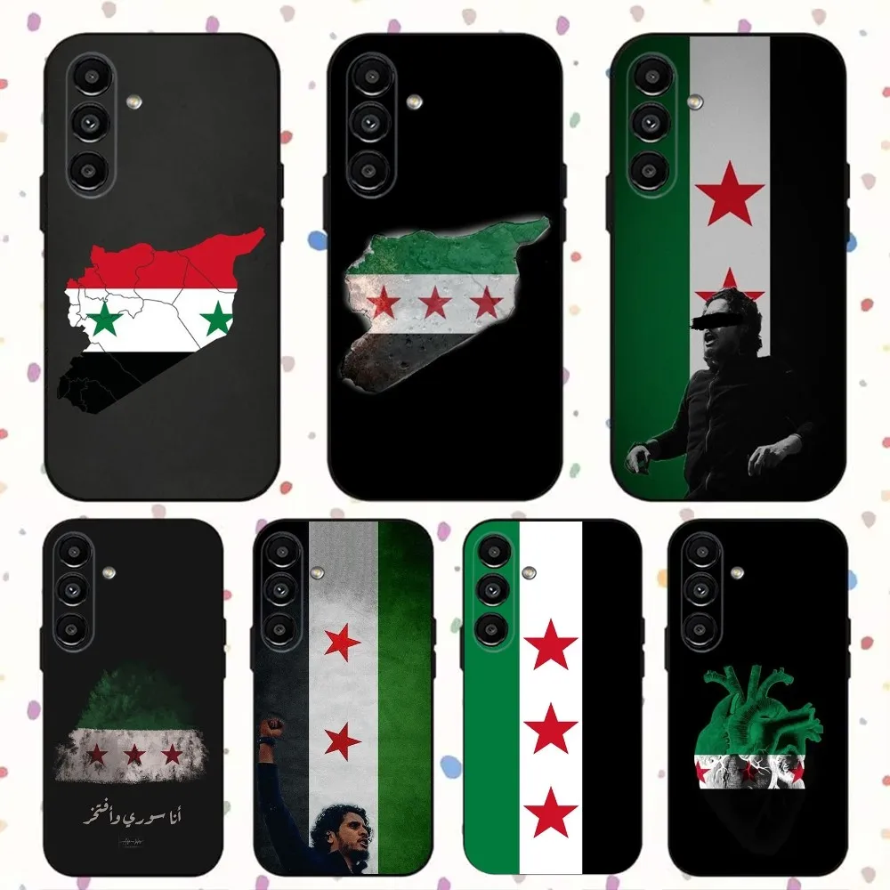 Syrian Syria Flag  Phone Case For Samsung S24,S21,S22,S23,S30,Ultra,S20,Plus,Fe,Lite,Note,10,9,5G Black Soft Cover