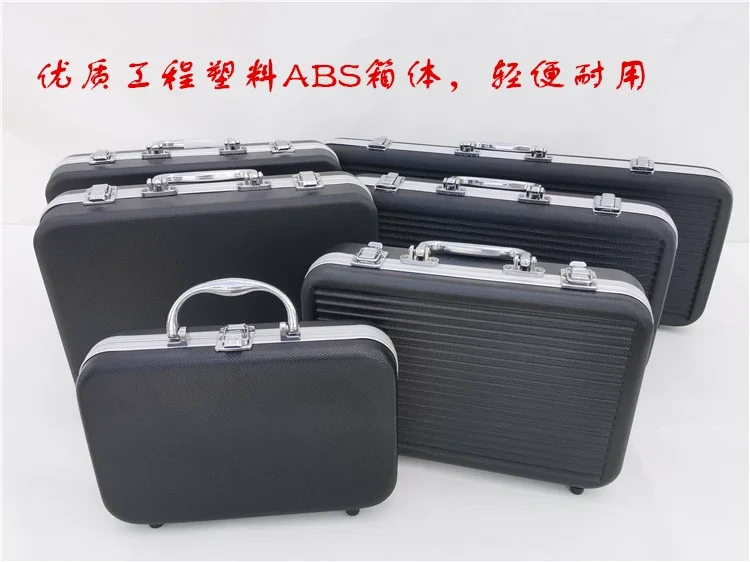 Blister Handheld Aluminum Alloy Tool Box Document Box Sound Card Electronic Equipment Box Fishing Gear Stationery Pen