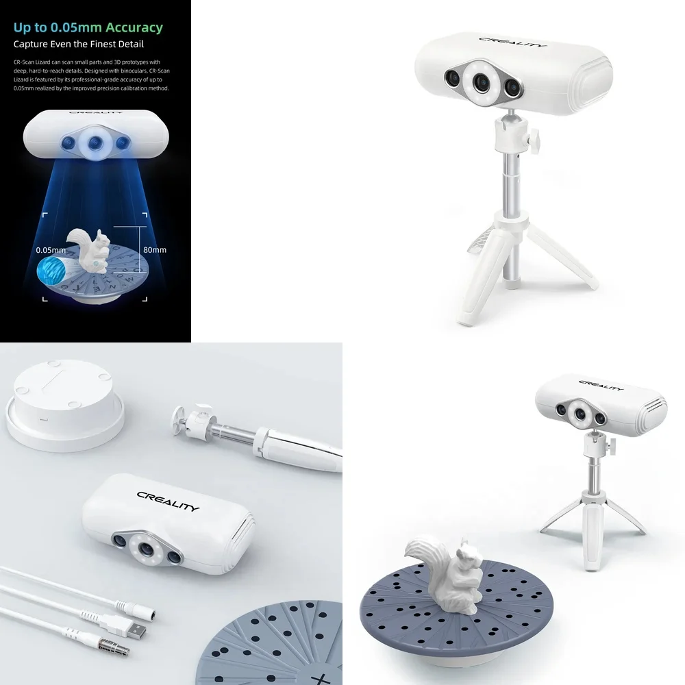 Wholesale CR-Scan Lizard for Industrial 3D Scanner for Jewelry Making Handheld Body Scanner High Accuracy 0.05mm for 3D
