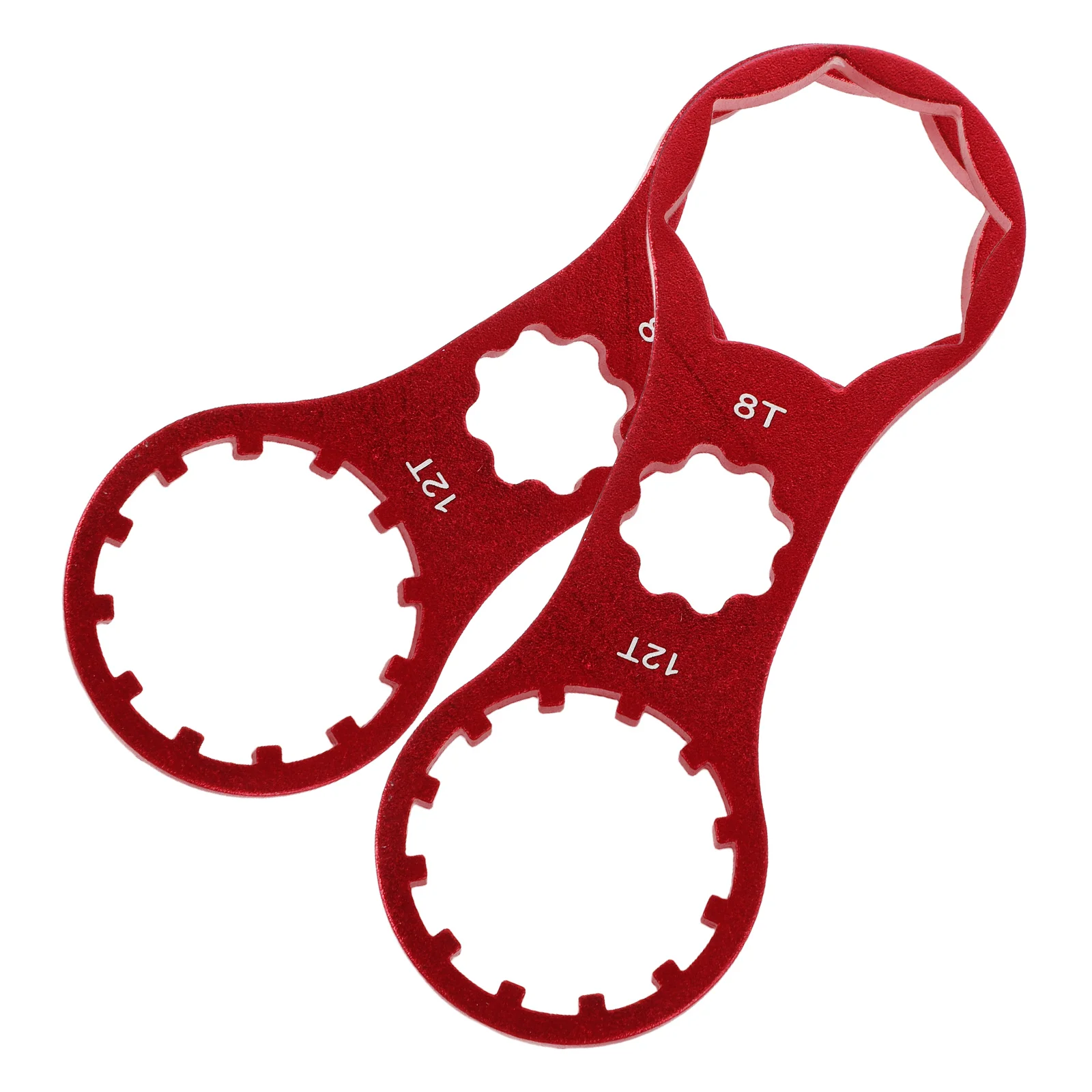 

2pcs Bicycle Repair Tools Front Fork Wrench Aluminum Alloy Bike Accessories Red Bicycles Wrenches Efficient Removal Tool For