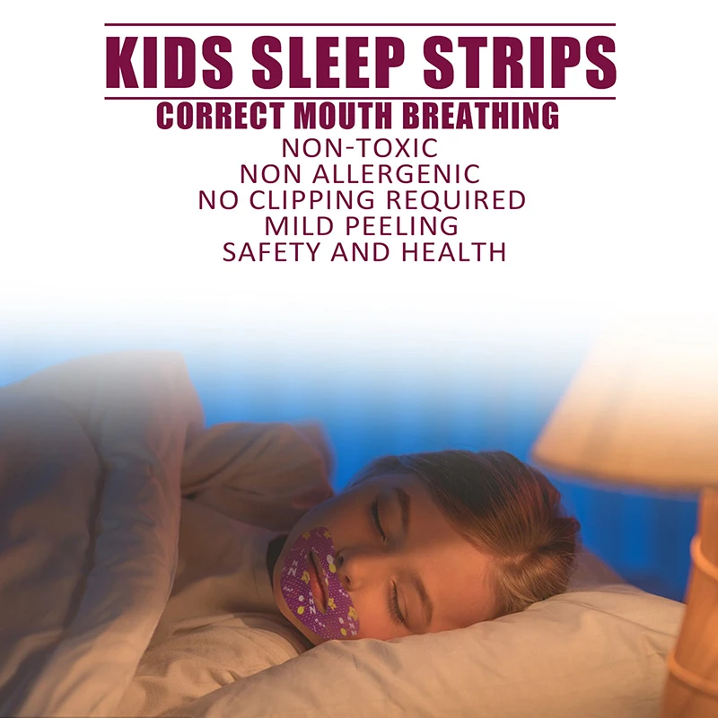 

Mouth Breathing Correction Stickers Children's Anti-snoring Stickers Night Sleep Lip And Nose Breathing Improvement Stickers