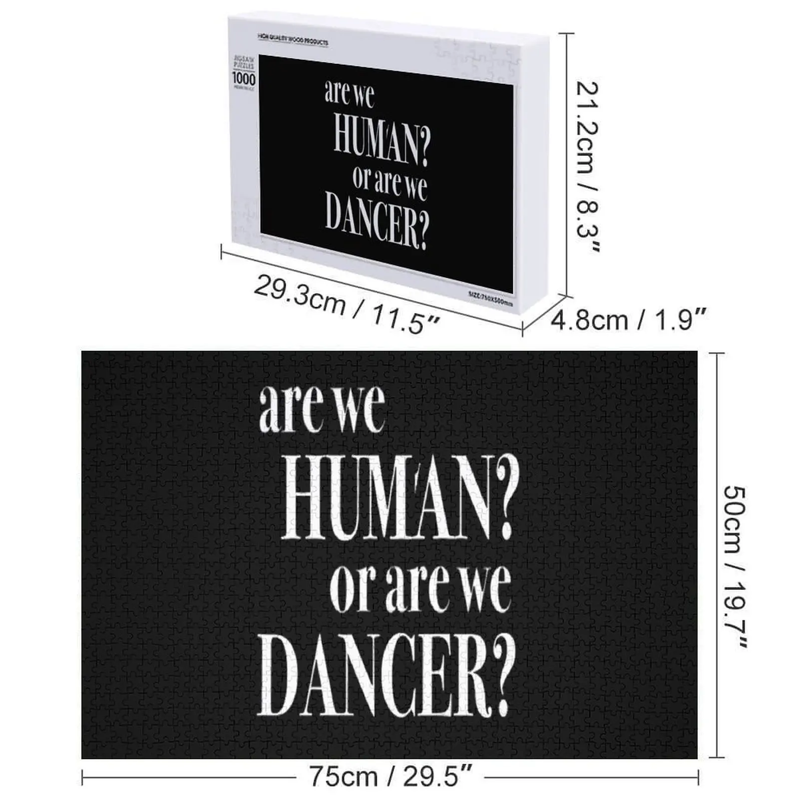 เราเป็นมนุษย์หรือเปล่า?? จิ๊กซอว์ปริศนา ชื่อส่วนตัว ของขวัญปรับแต่งได้ ปริศนา