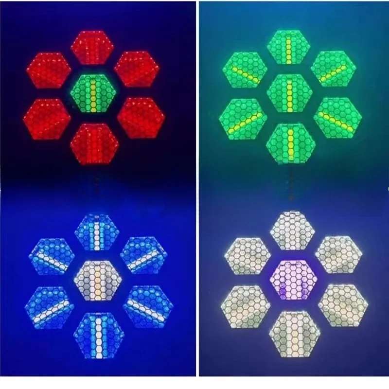 LED Seven Matrix Retro Bar Dance Par Lichter Ktv Atmosphäre Live Broadcast Hintergrund Bühnenlichter