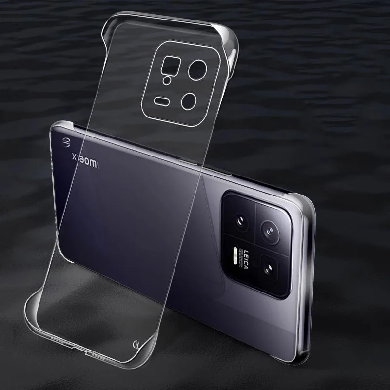 Frameless Clear Hard Back Cover Case For Xiaomi 13 14 13T Pro Lite Ultra 12 Pro 12X Xiaomi13 Pro Xiaomi13 Lite  Coque Phone Case
