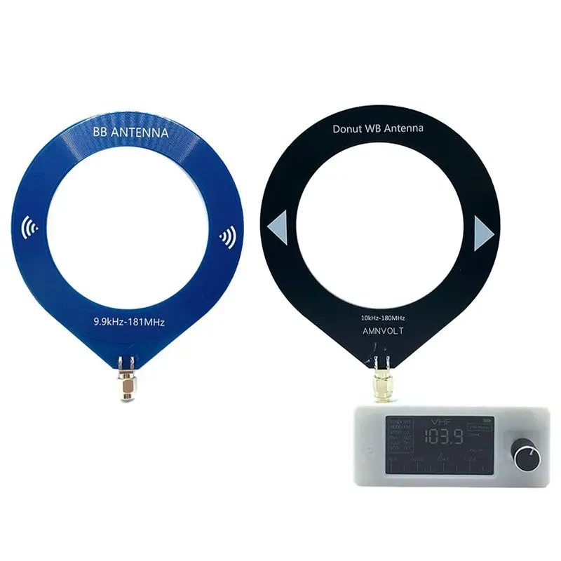 

Портативный коротковолновый радиоприемник FEDI-SI4732 с 2 петлевыми антеннами, 9.9 кГц-181 МГц, SW LW AM FM SSB, SI4732 Radio A