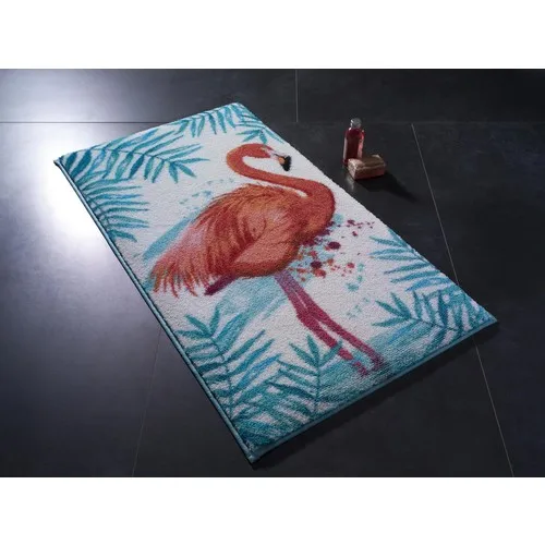 

Confetti Flamingo 50x57 cm Turquoise Bath Mat