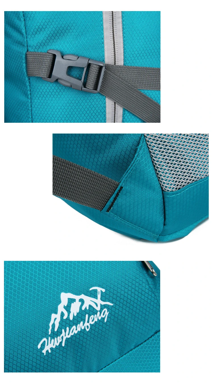 28l packbarer Rucksack faltbare ultraleichte Outdoor-Reisetasche großer zusammen klappbarer Rucksack Wander reise rucksack Bergsteiger-Tages rucksack Geringes Gewicht hohe Kapazität Wasserabweisendes Gewebe Top Punc – Detail 32