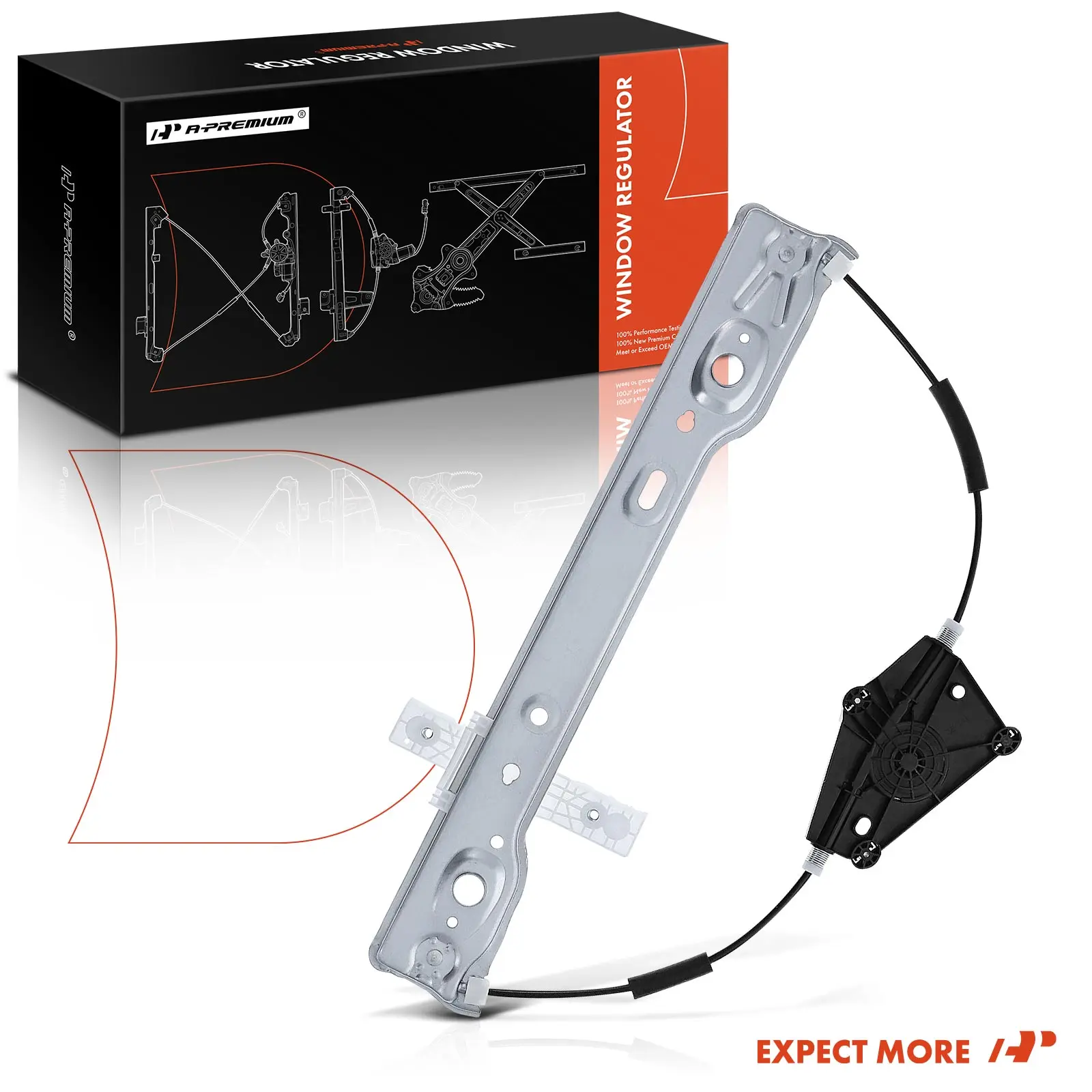 A-Premium Front Driver Side Power Window Regulator for Jeep Wrangler 2018-2024 Gladiator 2020-2024