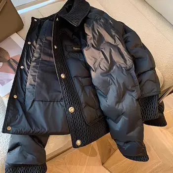 Manteaux rembourrés en coton pour femmes, veste matelassée l...