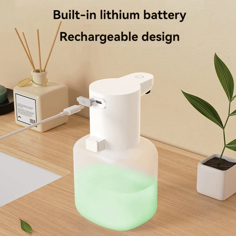 PORK-автоматический дозатор мыла Бесконтактный дозатор пенного мыла 550 мл USB перезаряжаемый регулируемый дозатор пенного мыла