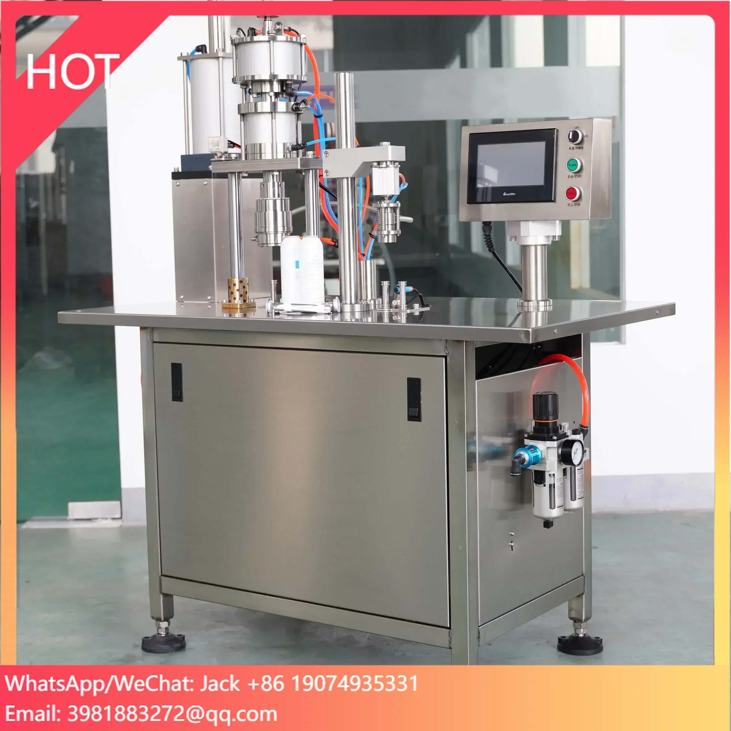 Semi Automatic  Filling Machine for CO2 Aerosol Can Filling