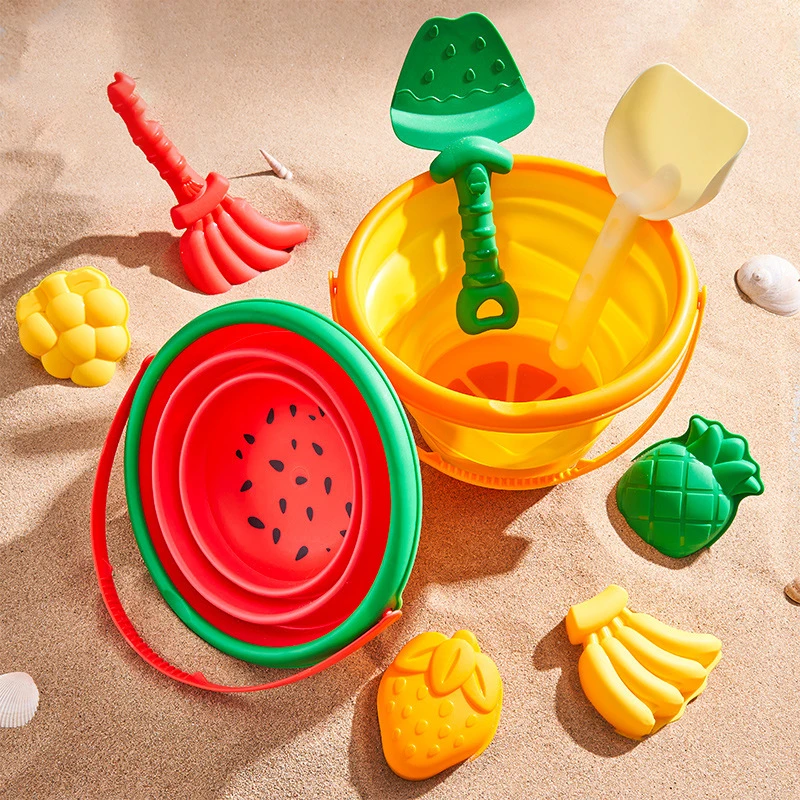 Summer Beach Sand Play Toys for Kids SandBox Set Kit Water Toys Sand Bucket Pit Tool Outdoor Toys for Children Boy Girl Gifts