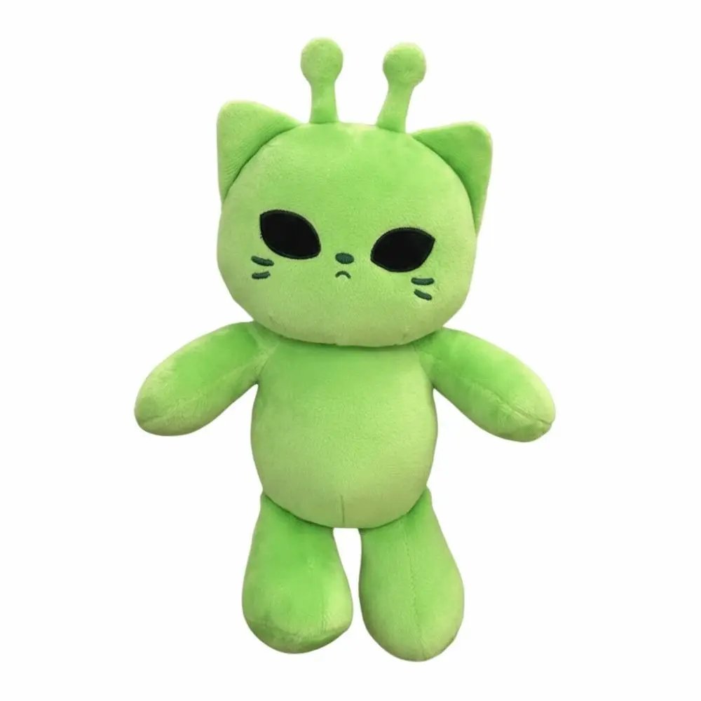 Peluche de Gato Alienígena Súper Suave de 30 cm, Diseño Adorable, Muñeco de Peluche Suave, Color Verde, Gato Espacial, Compañero Infantil