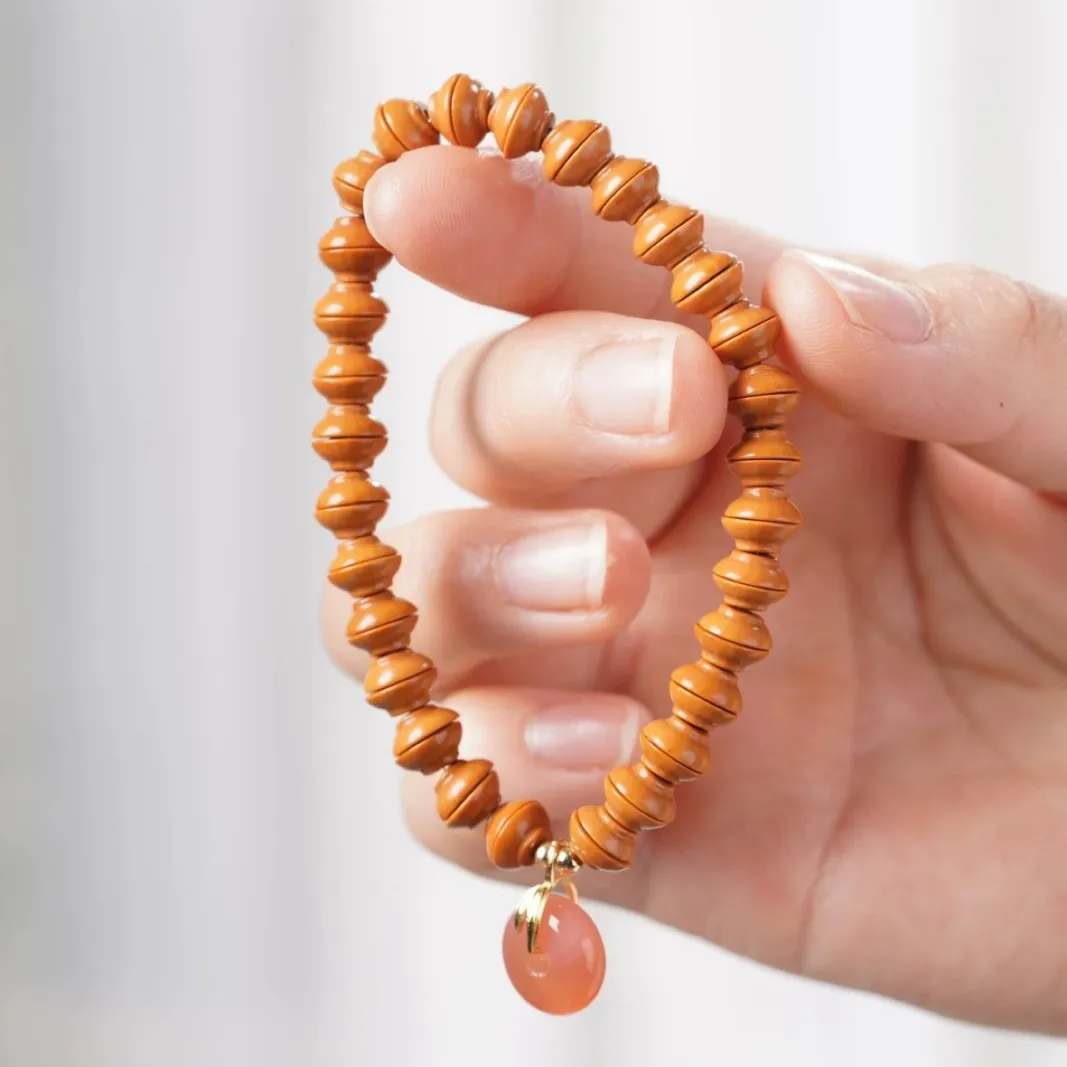 Bodhi Bracelet Olive Bead Gold Bowl Lucky Peace Buckle Bracelet Jewelry Pendant Gifts