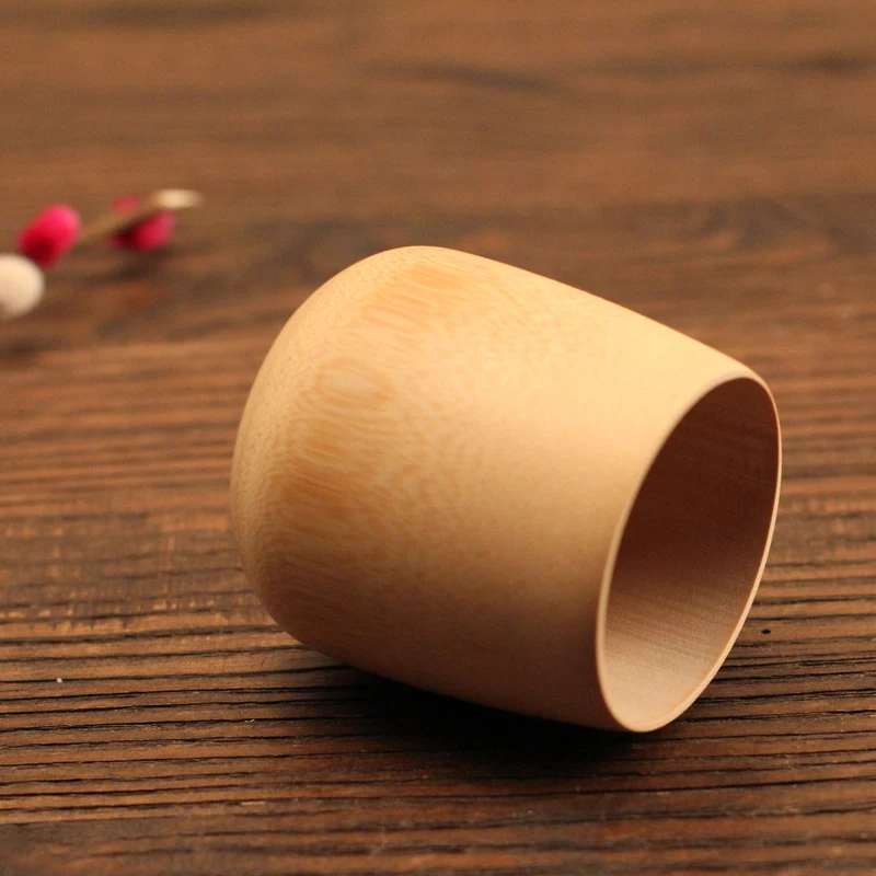 Durable Bamboo Cup Natural Water Tea Beer Bamboo Carved Cup Coffee Juice Drinking Mug Household Kitchen Supplies
