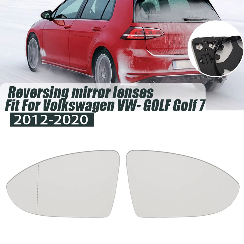 

Heated Rearview Mirror Glass For VW Golf 7 MK7 MK7.5 GTI GTD 2012-2019 Clear Side Wing Mirror Glass Replacement Car Accessories