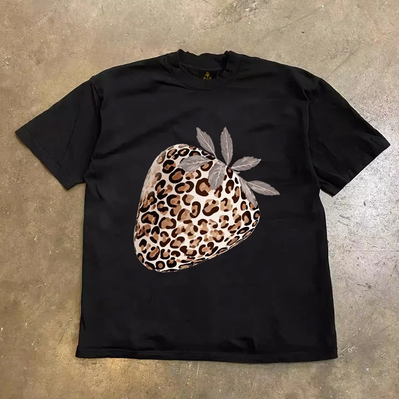 Loose Fit Cotton T-Shirt Unisex Short Sleeve Double Thread UPUPXIA Hero Print Sweat Absorbent round Neck Casual Summer Top