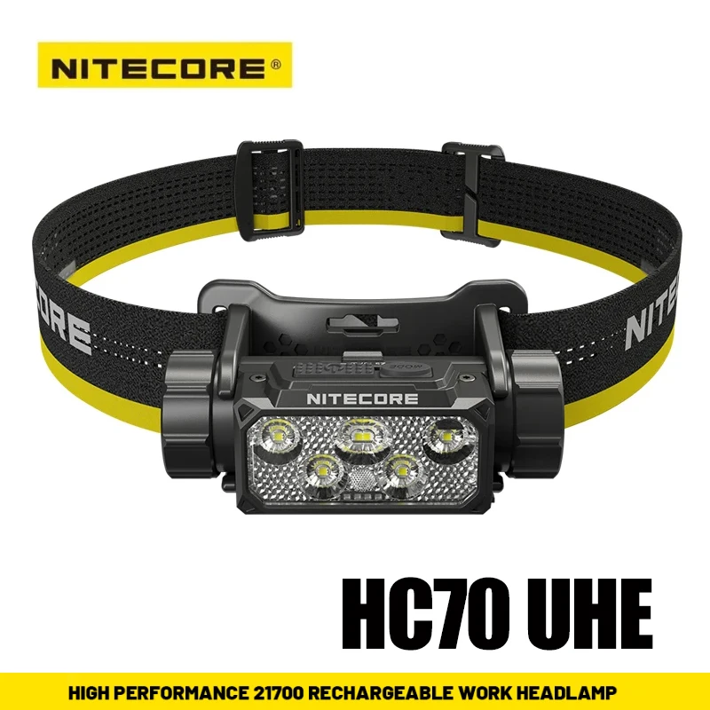 NITECORE HC70 UHE Rechargeable Headlamp 1600 Lumens LED Headlight Outdoor Mountaineering Strong Light Lamp