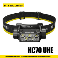 NITECORE HC70 UHE Rechargeable Headlamp 1600 Lumens LED Headlight Outdoor Mountaineering Strong Light Lamp