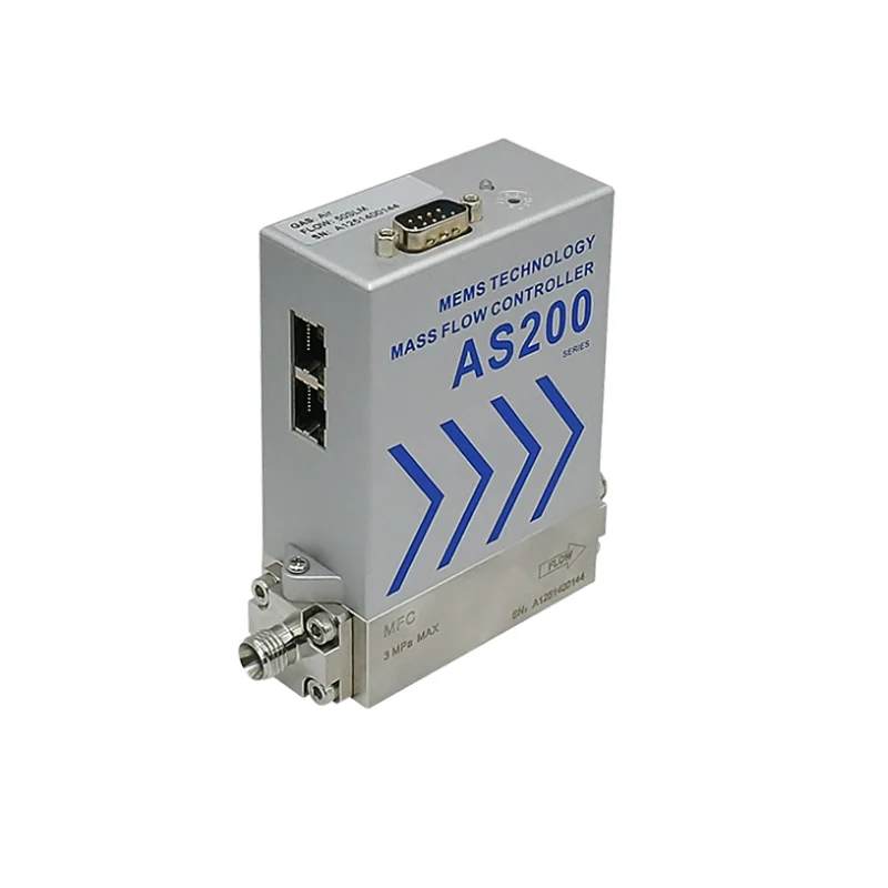 Air Nitrogen Stainless Steel Mass Flow Meter Controller Max 500L/min Quick Connector