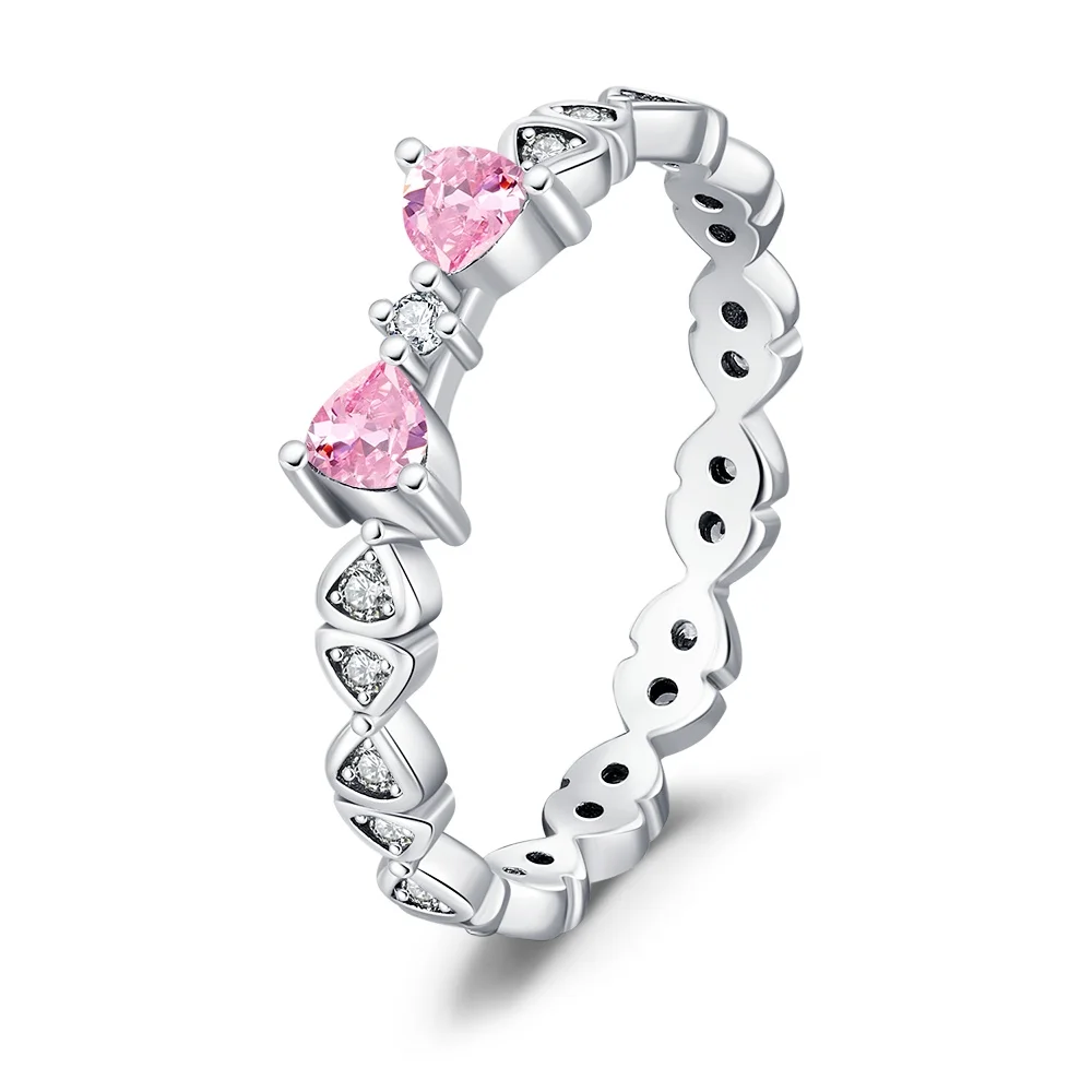 Women's Classic Heart Ring in S925 Sterling Silver, Romantic Gift