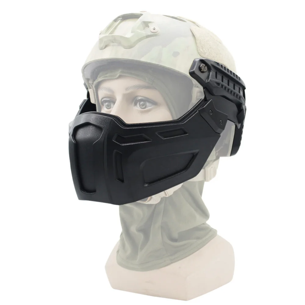 Tactical FAST Helmet Mask Hunting Airsoft Paintball Protective Half Face Mask For FAST Helmet Accessories