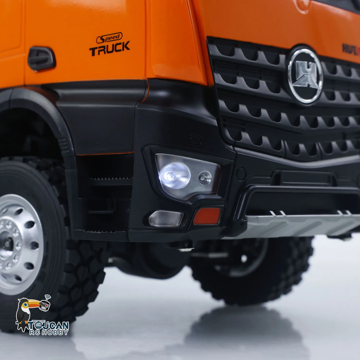 Stock UE 1598 1/14 HUINA 2.4G RC Dumper 6×6 Veicolo da trasporto ingegneristico con asta di sollevamento, autocarro ribaltabile, luci, suoni e batteria