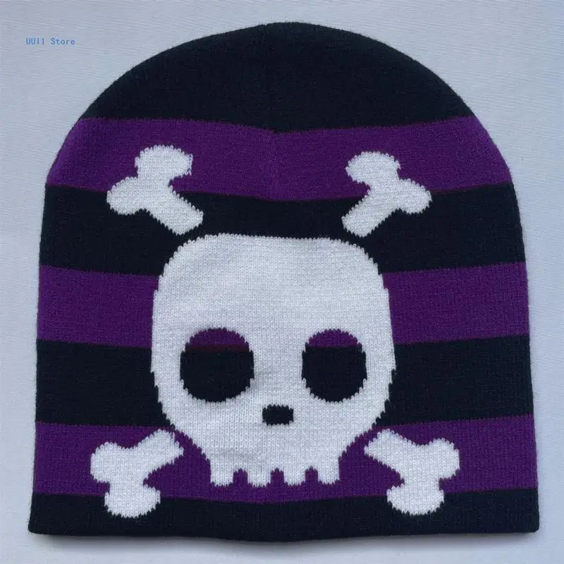 Hip-Hop Beanie Hat for Women Men Y2k Beanie Jacquard Hat Warm