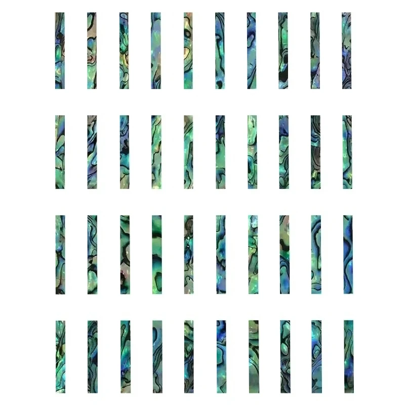 40x Abalone Shell Slice 23x3x1.5mm binding Inlay Guitar Luthier Craft