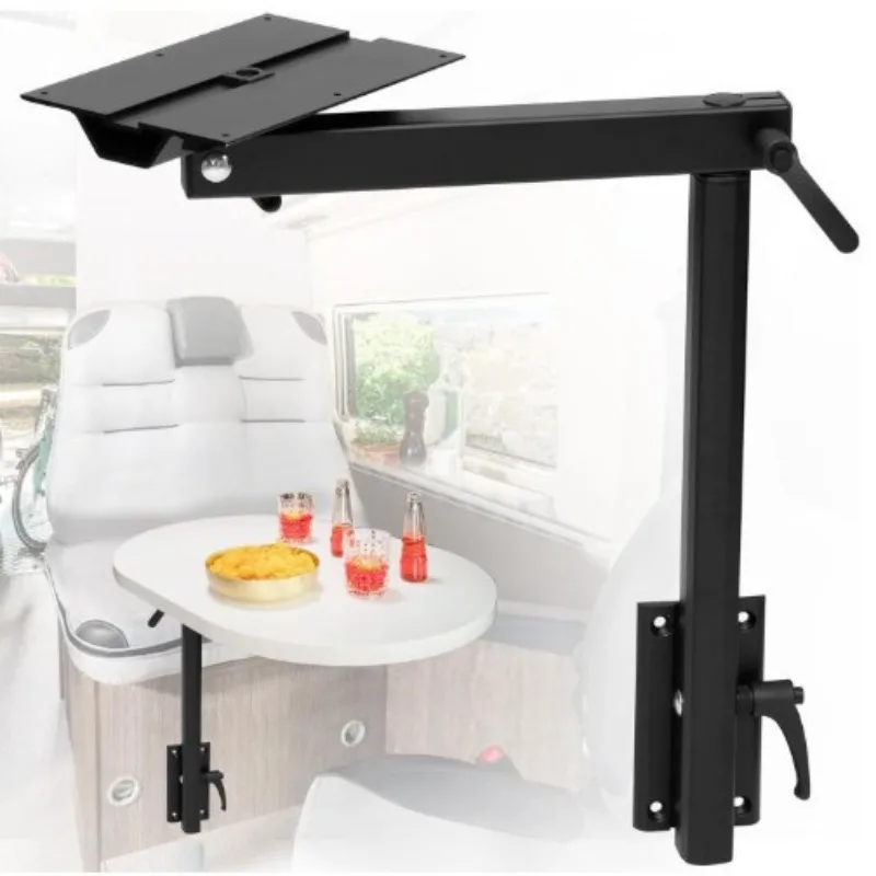 

360° Rotation Smooth Appearance with Bracket for Motorhome RV Table Leg Base Mount Rust Proof Table Leg Bracket Strong Strength