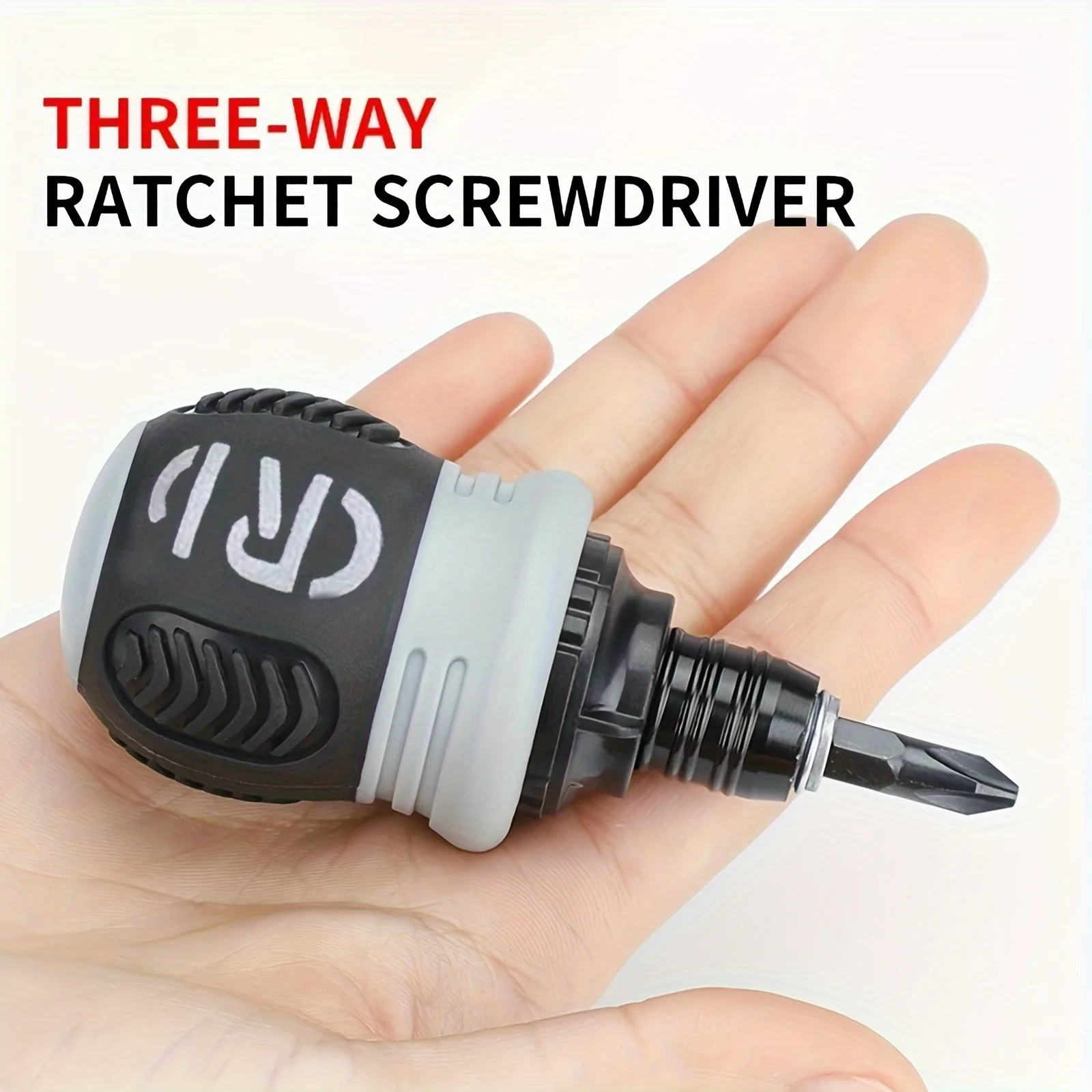 A versatile short-grip screwdriver saves effort and is easy to carry ratchet set for tight working SpacesAnd complex space