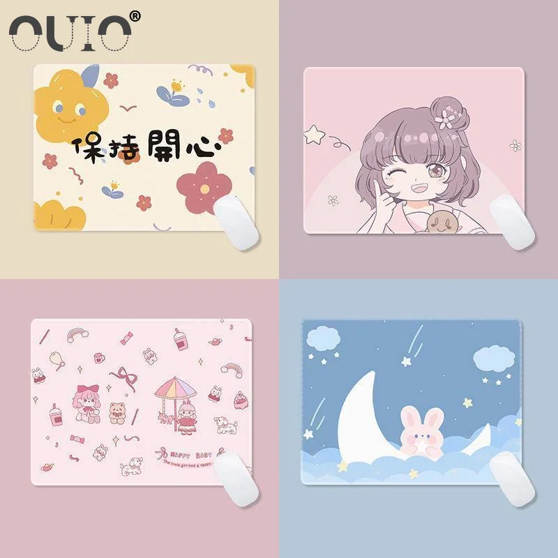 Mouse Pads Computer Pad Mousepad Cute Kawaii Gaming Accessories Carpet Gamer Varmilo Anime Genshin Impact Table Mat Desk Small